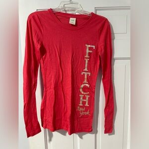 Abercrombie & Fitch pink Long Sleeve Shirt - Small